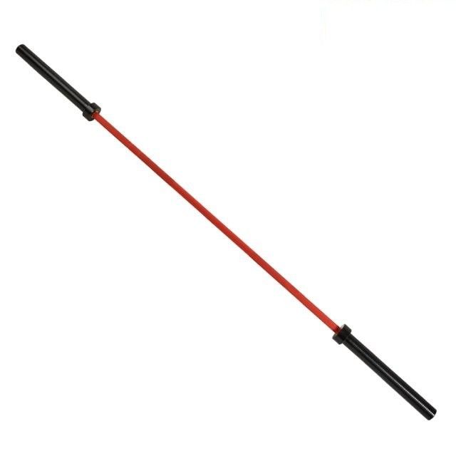 Barra olímpica del Barbell con la manija roja, capacidad de peso olímpica coloreada de la barra 28*2200m m del barbell 1500lb proveedor