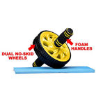 sistema dual de la rueda dual del ab de la rueda del ab de la rueda dual de la aptitud de la rueda del ejercicio del rodillo del ab proveedor