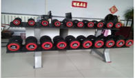 pesa de gimnasia principal redonda fijada con el estante, sistema de goma de la pesa de gimnasia, estante de goma de la pesa de gimnasia proveedor