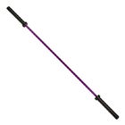 barra del color púrpura de las mujeres para el levantamiento de pesas entrenando, barra negra colorida del barbell del cinc para las señoras proveedor