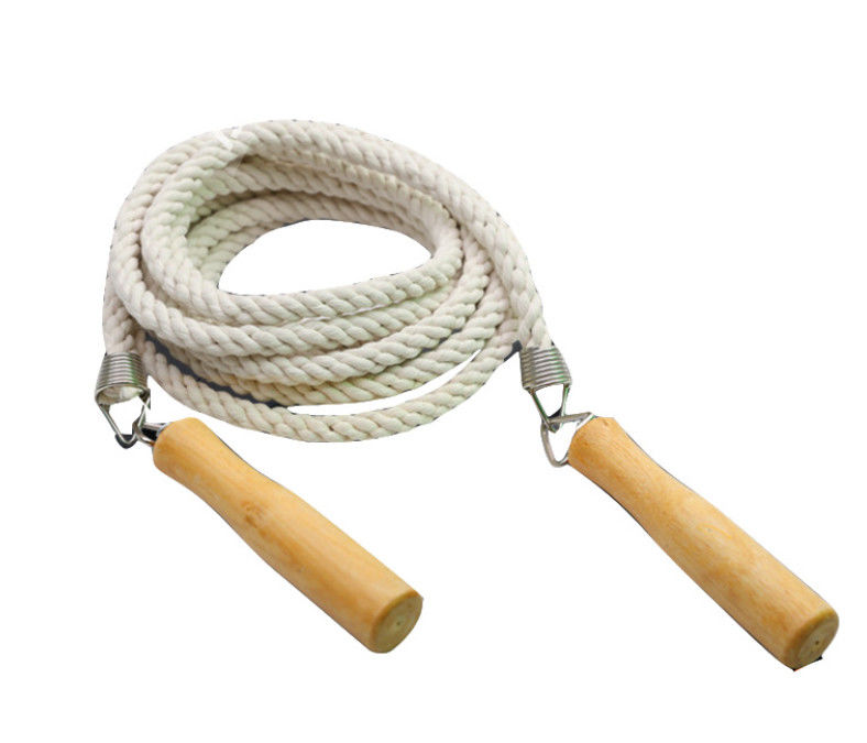 cuerda que salta con la manija de madera, cuerda de salto, holandés de doble de la cuerda de salto proveedor